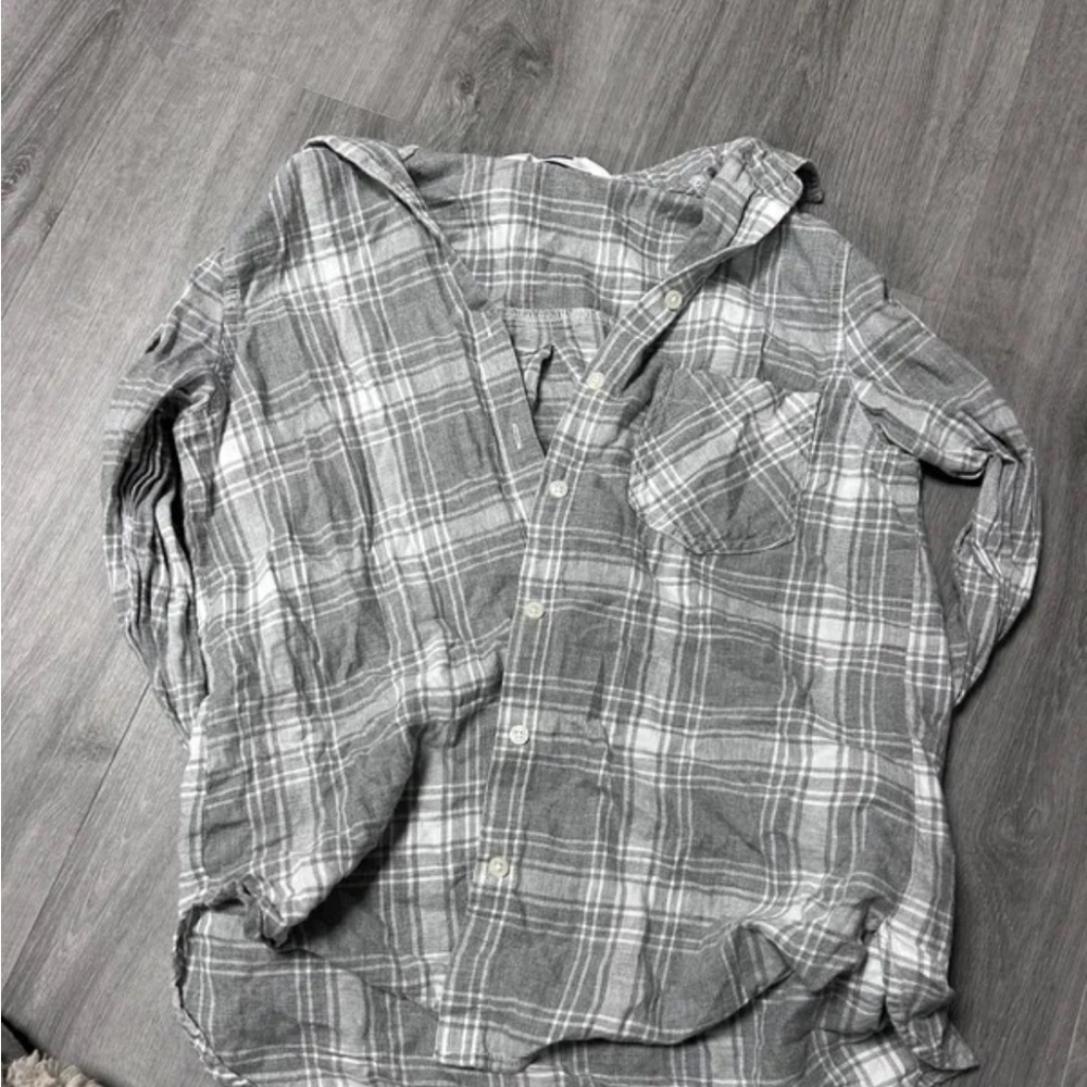 Gray Plaid Men's Shirt